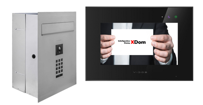 Zestaw wideodomofonu Wi-Fi Vidos skrzynka na listy S14D-SKP monitor M10B-X